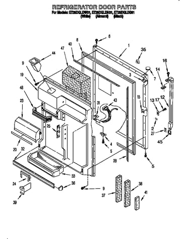 Refrigerator door