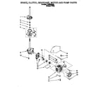Estate TAWB600DQ0 brake, clutch, gearcase, motor and pump diagram