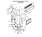 Whirlpool ACU102XE2 air flow and control parts diagram