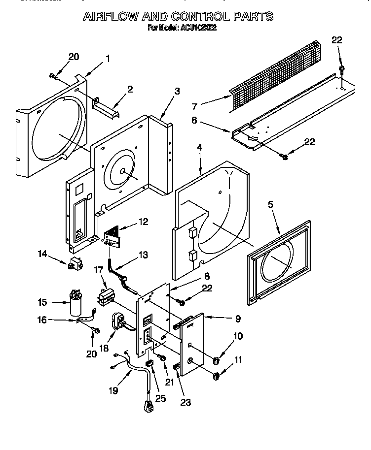 Air flow and control parts
