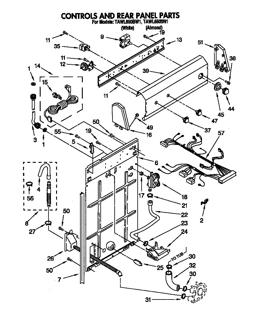 Controls and rear panel