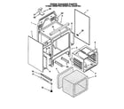 KitchenAid KERH507YWH3 oven chassis diagram