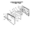 Lower oven door