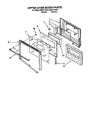 Upper oven door