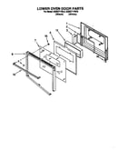 Lower oven door