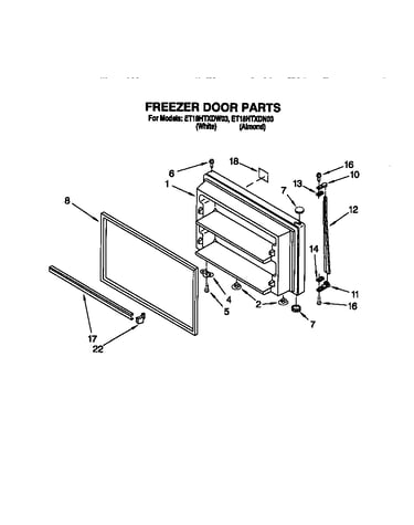 Freezer door