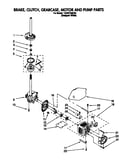 Brake, clutch, gearcase, motor and pump
