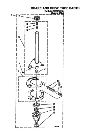 Brake and drive tube