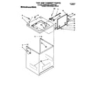 KitchenAid KAWS577EZ0 top and cabinet diagram