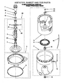 Agitator, basket and tub