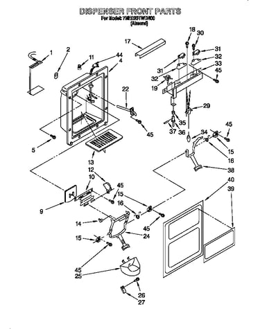 Dispenser front