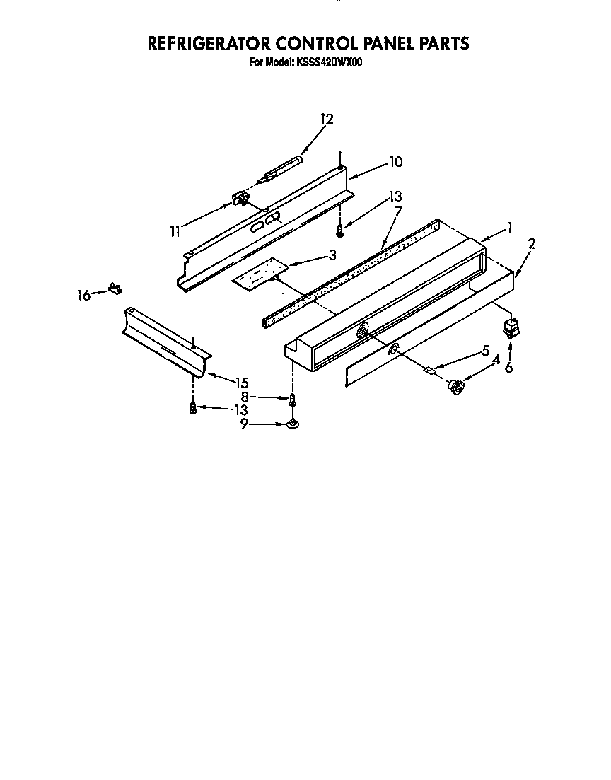 REFRIGERATOR CONTROL PANEL