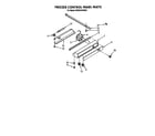 KitchenAid KSSS42DWX00 freezer control panel diagram