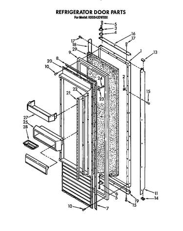 Refrigerator door