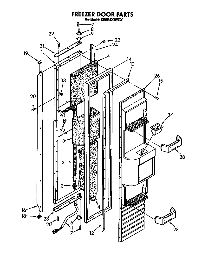Freezer door