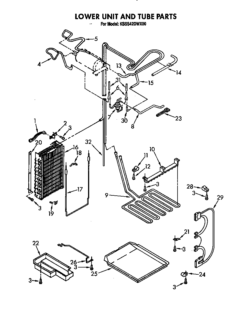 LOWER UNIT AND TUBE