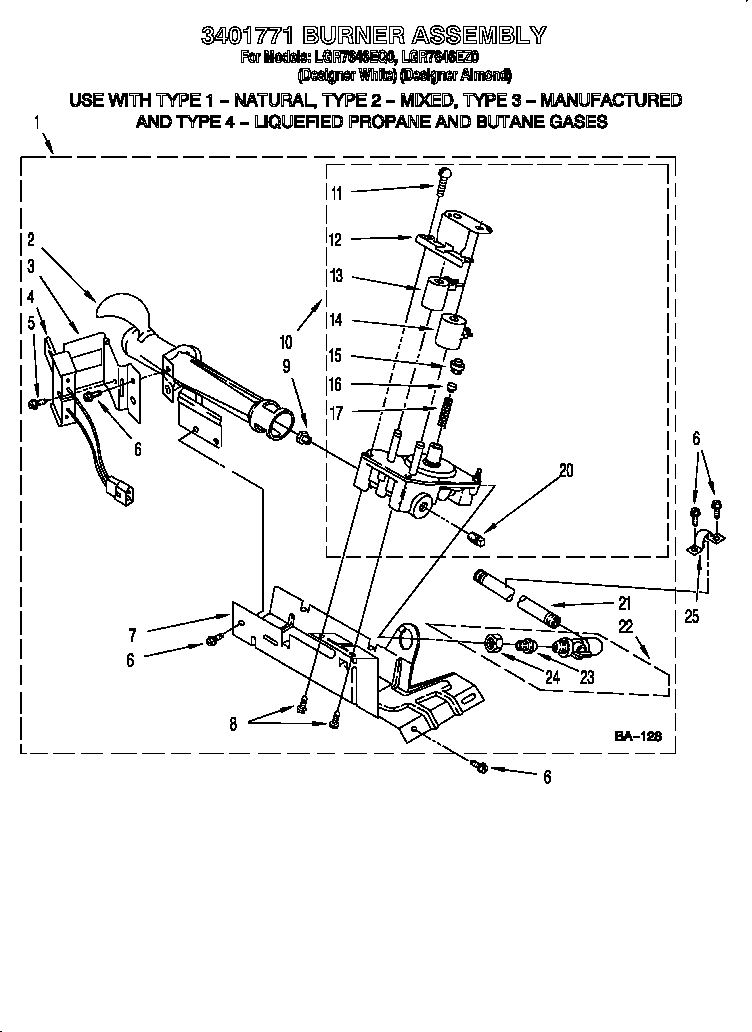 3401771 burner assembly