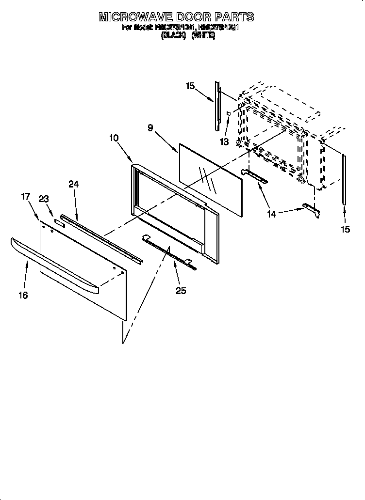 MICROWAVE DOOR