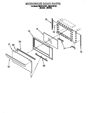 Microwave door