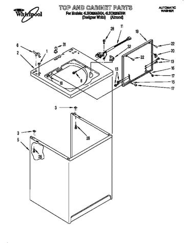 Top and cabinet