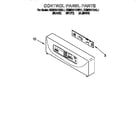 KitchenAid KEMS377DBL1 control panel diagram