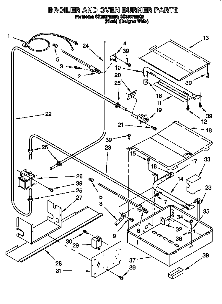 Broiler and oven burner