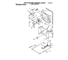 Whirlpool BHDH2500FS0 air flow and control parts diagram