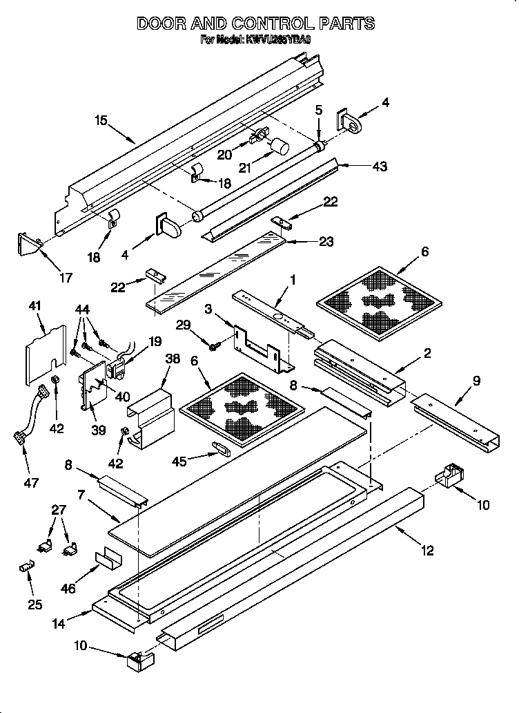 DOOR AND CONTROL PARTS