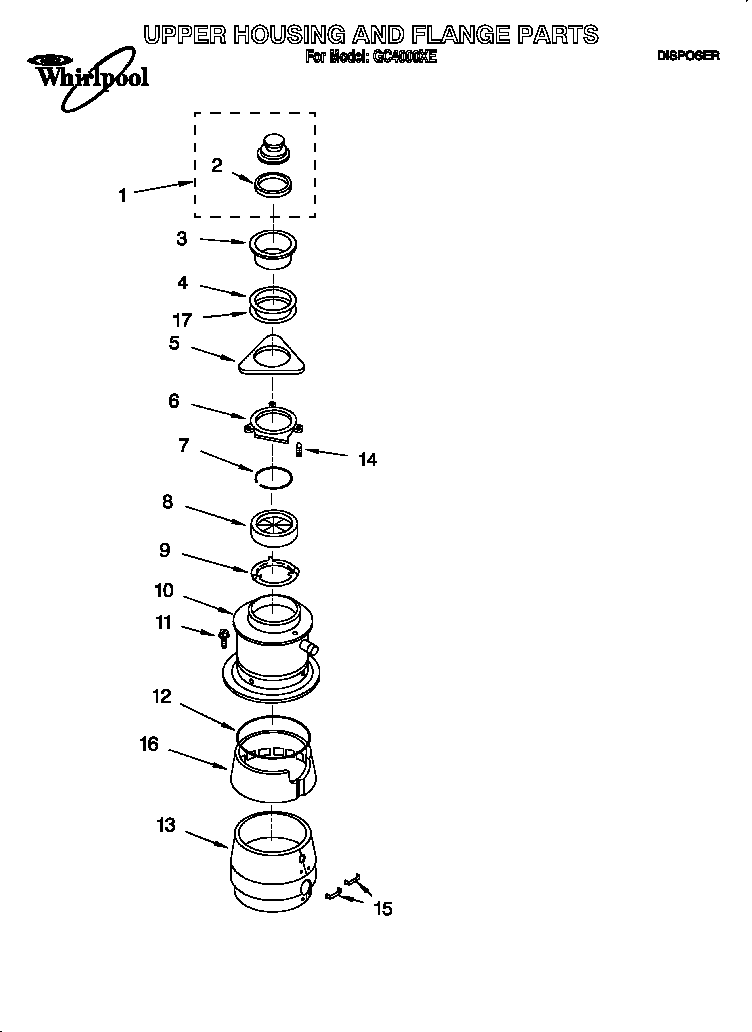 UPPER HOUSING AND FLANGE