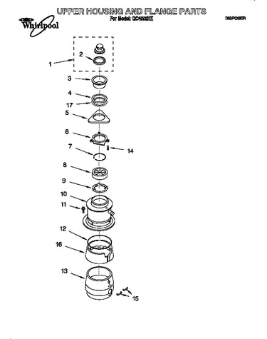 Upper housing and flange