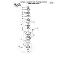 Whirlpool GC1000PE upper housing and flange diagram