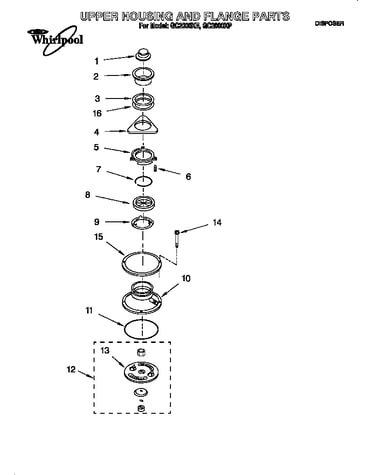 Upper housing and flange
