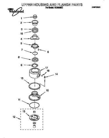 Upper housing and flange