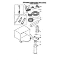 Whirlpool BHAC1400BS0 optional parts (not included) diagram
