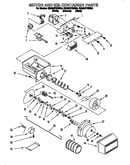 Motor and ice container