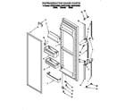 Whirlpool ED22DFXBW00 refrigerator door diagram