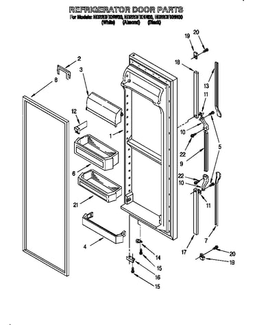 Refrigerator door