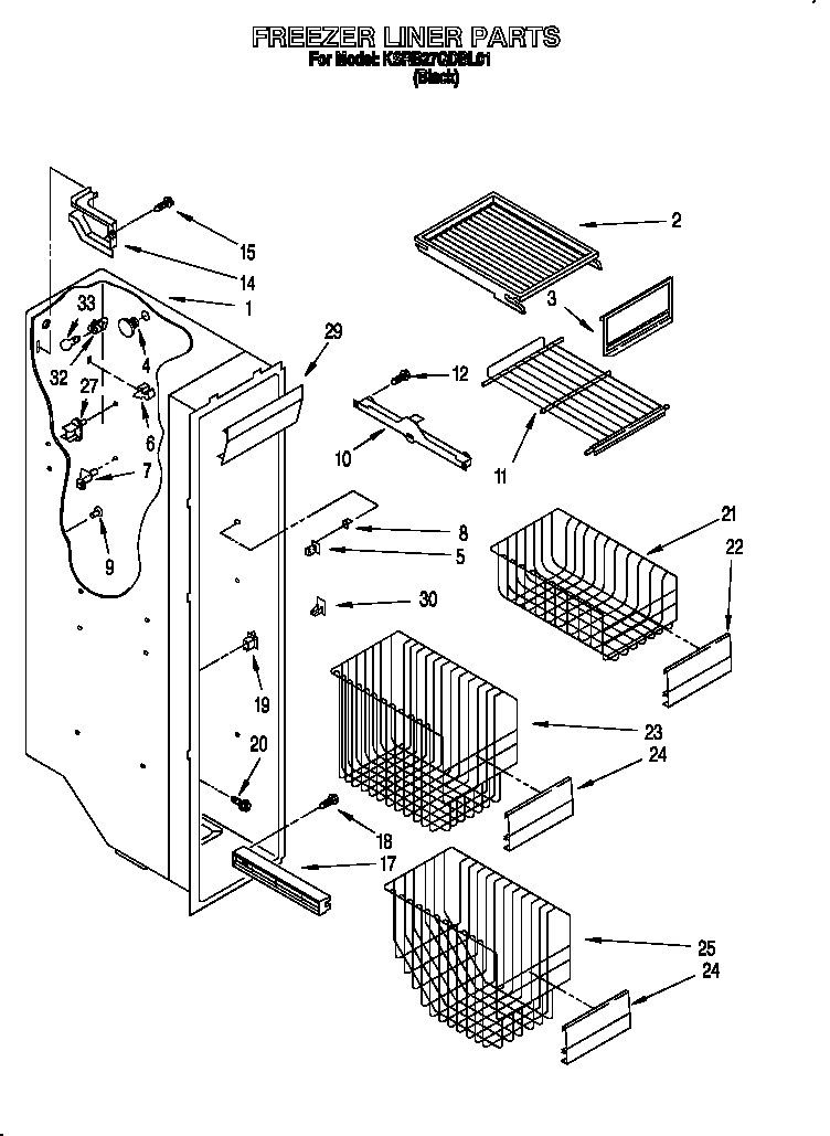 Freezer liner