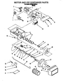 Motor and ice container