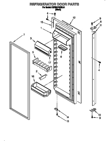 Refrigerator door