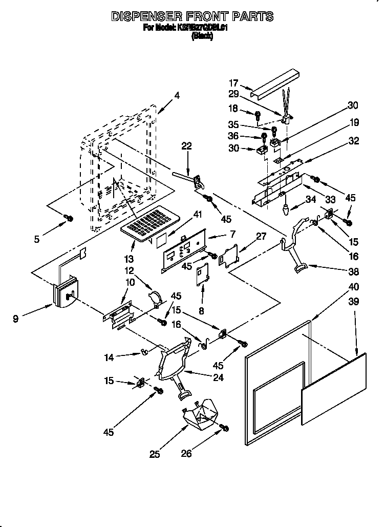 DISPENSER FRONT