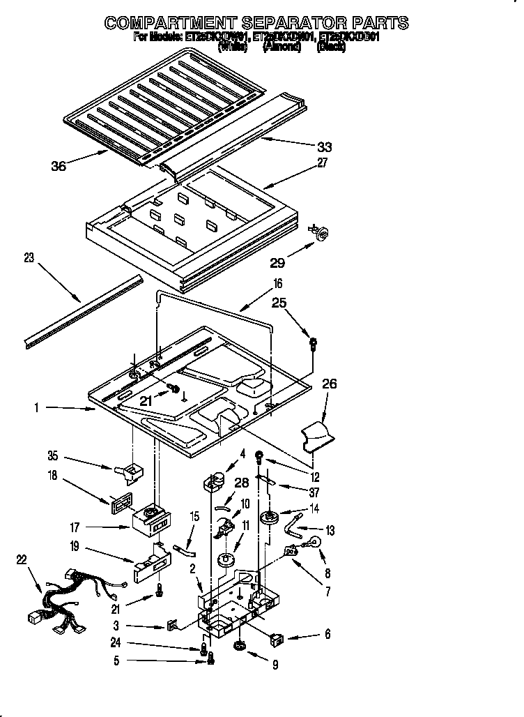 Compartment separator