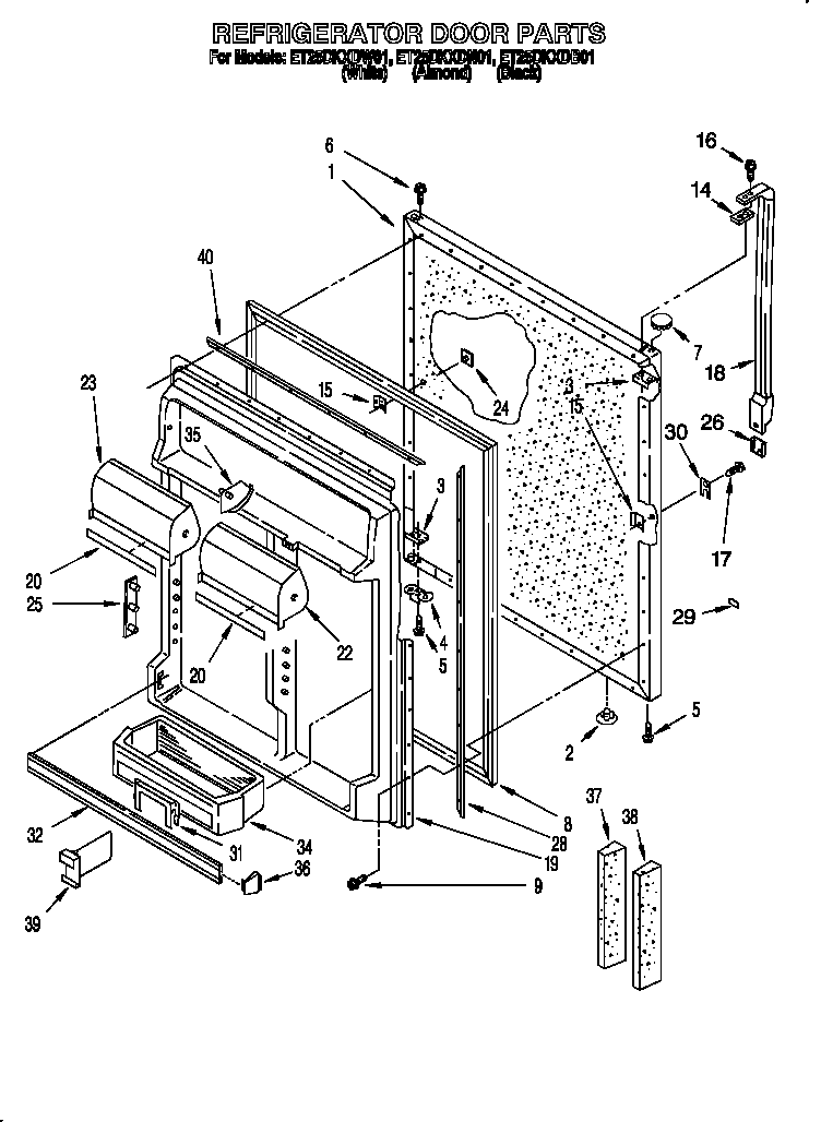 Refrigerator door