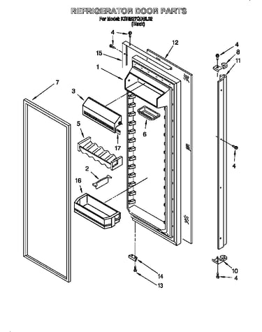 Refrigerator door