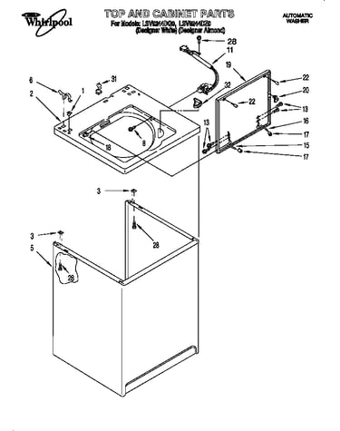 Top and cabinet
