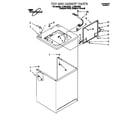 Whirlpool LLC8244DZ0 top and cabinet diagram