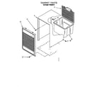 Whirlpool TD2500XF0 cabinet parts diagram