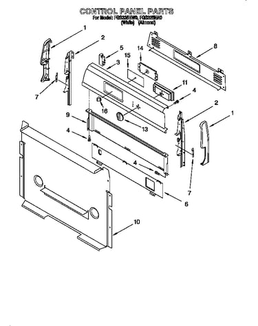 Control panel parts