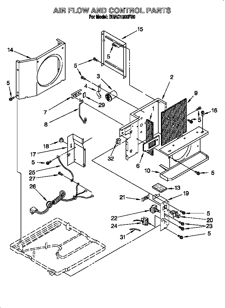 Air flow and control parts