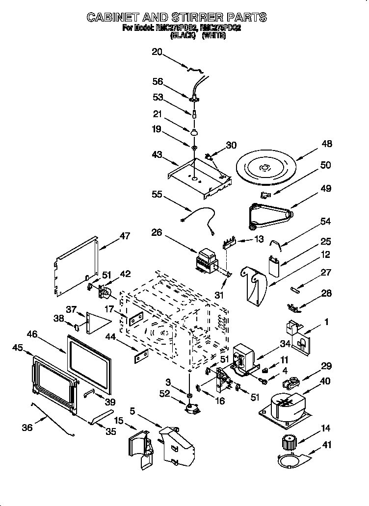 Cabinet and stirrer